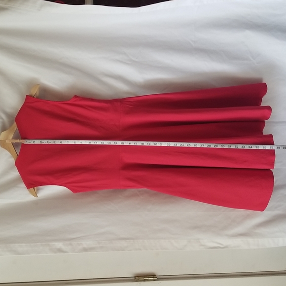 fun Zulily retro 50's style red/black/white polkadot flare dress size L - Picture 9 of 9